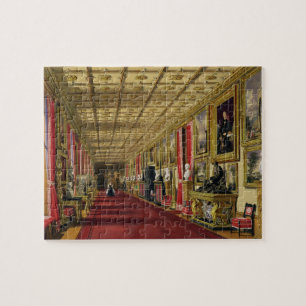 South Corridor, Windsor Castle, 1838 (chromolitho) Jigsaw Puzzle