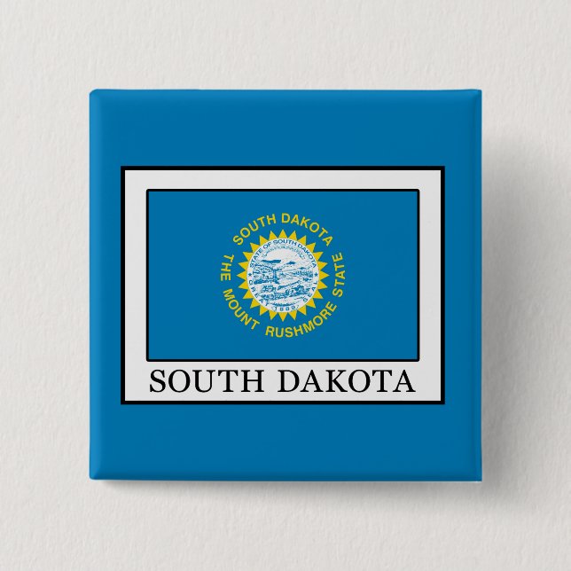 South Dakota 15 Cm Square Badge (Front)