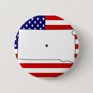 SOUTH DAKOTA 6 CM ROUND BADGE