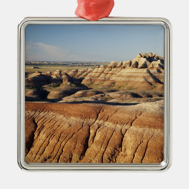 South Dakota, Badlands National Park, Badlands Metal Ornament (Front)