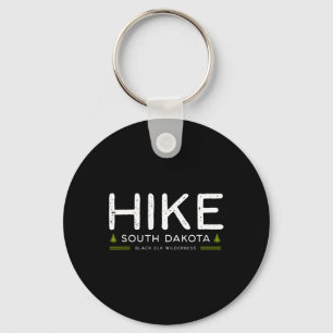 South Dakota Black Elk Wilderness Hike Tree Retro  Key Ring