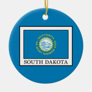 South Dakota Ceramic Ornament