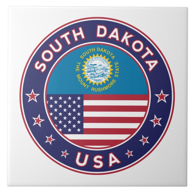 South Dakota Ceramic Tile (Front)