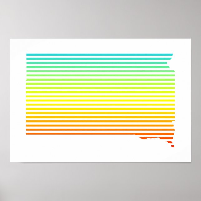 south dakota chill fade poster (Front)