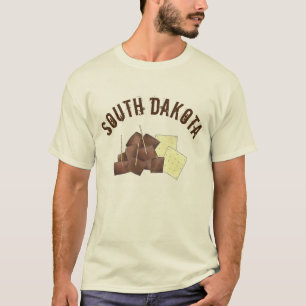 South Dakota Chislic Cubed Meat Crackers SD Foodie T-Shirt