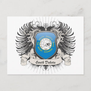 South Dakota Crest Postcard