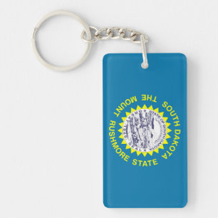 South Dakota flag Key Ring