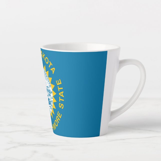 South Dakota Flag Latte Mug (Right)