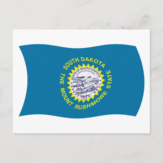 South Dakota Flag Postcard (Front)