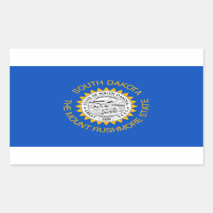 South Dakota Flag Rectangular Sticker