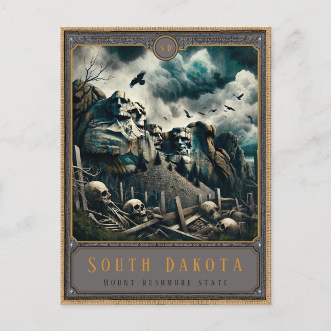 South Dakota | Gothic Art Postcard (Front)
