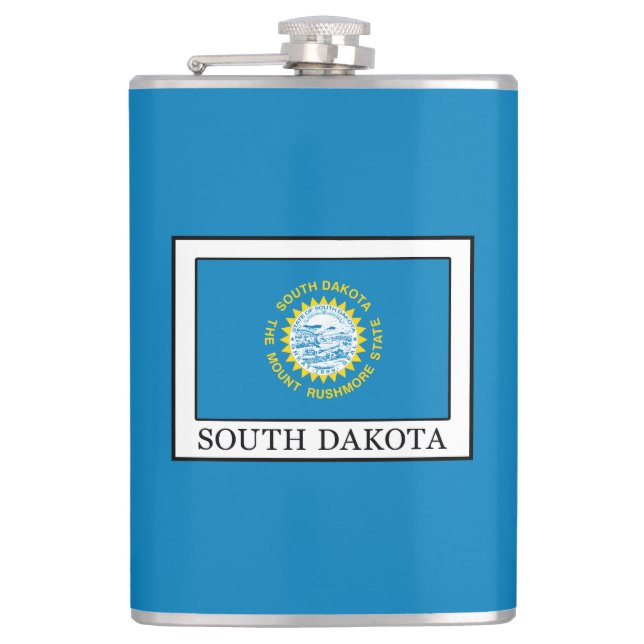 South Dakota Hip Flask (Front)