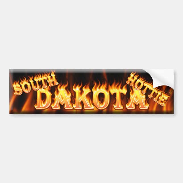 south dakota hottie bumper sticker (Front)