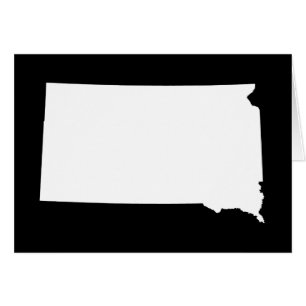 South Dakota in White and Black