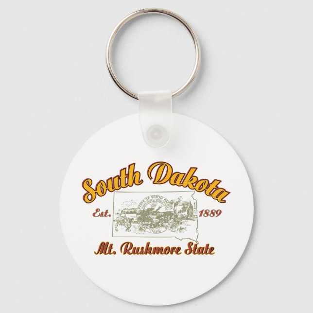 South Dakota Key Ring (Front)