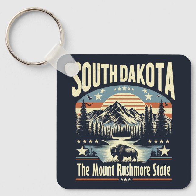 South Dakota Key Ring (Front)