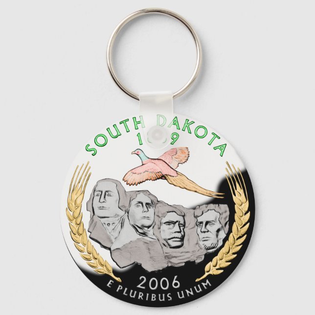 South Dakota Keychain (Front)