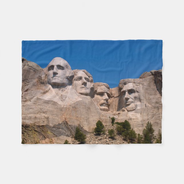 South Dakota, Keystone, Mount Rushmore Fleece Blanket (Front (Horizontal))