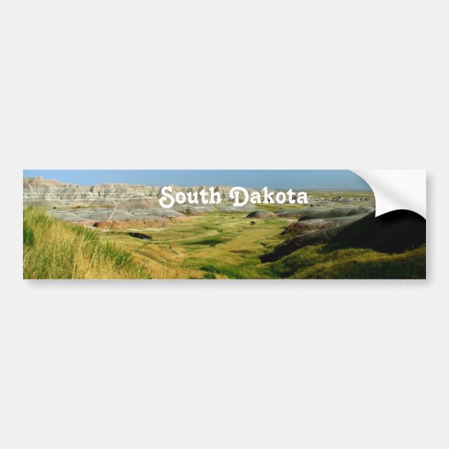 South Dakota Landscape Bumper Sticker (Front)