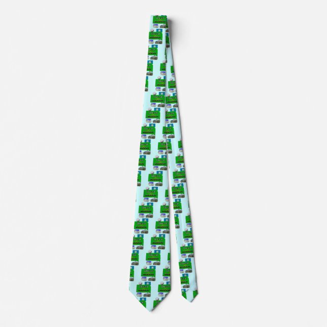 South Dakota Map, Photo Text Tie (Front)