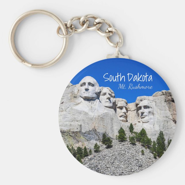 South Dakota Mount Rushmore Key Ring (Front)