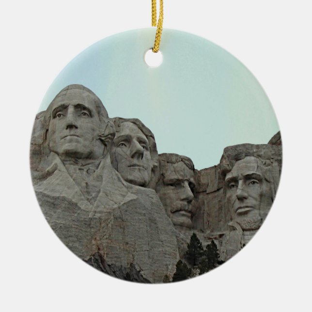 South Dakota Mount Rushmore State Ceramic Ornament (Front)