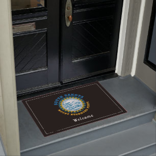 SOUTH DAKOTA MOUNT RUSHMORE STATE DOORMAT