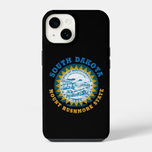 SOUTH DAKOTA MOUNT RUSHMORE STATE FLAG iPhone 14 CASE