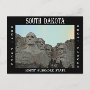 South Dakota Mount Rushmore State Postcard