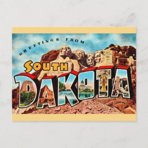 South Dakota Mt Rushmore Postcard 