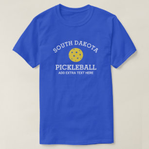 South Dakota Pickleball Club Partner Name Custom T-Shirt