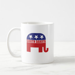 South Dakota Republican Elephant Coffee Mug