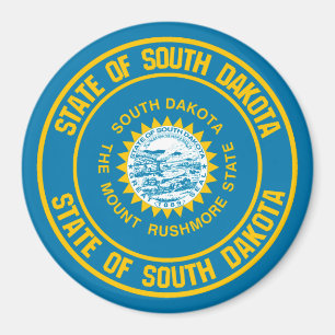 South Dakota Round Emblem Magnet