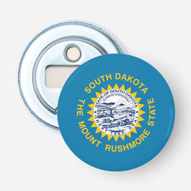 South Dakota State Flag Bottle Opener (Front)