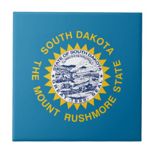 South Dakota State Flag Ceramic Tile