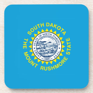 South Dakota State Flag Design Decor Coaster