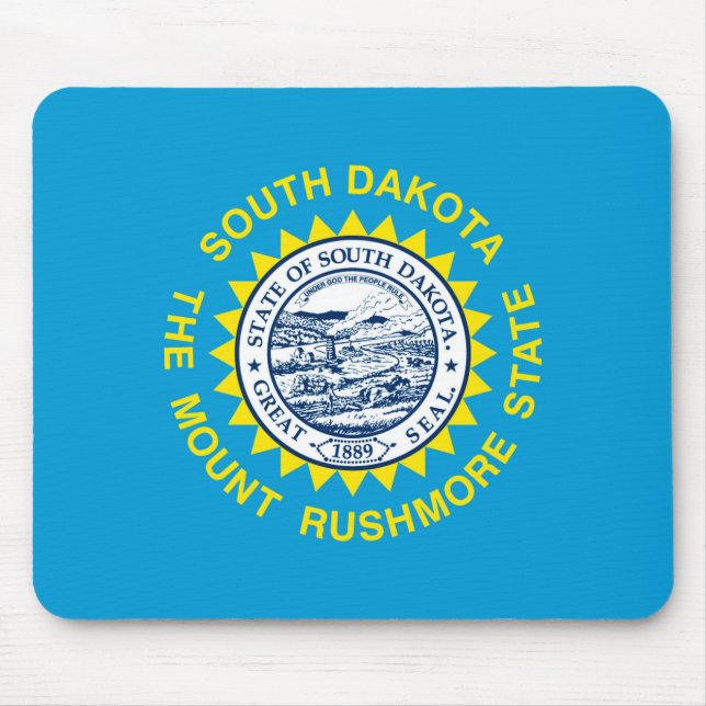 South Dakota State Flag Design Mouse Pad (Front)