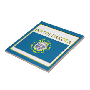 South Dakota State Flag Design Tile