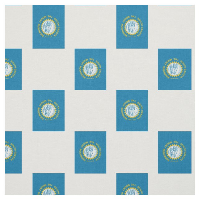 South Dakota State Flag Fabric (Swatch)