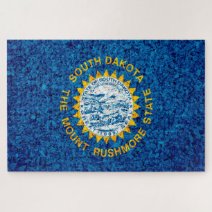 South Dakota State Flag Jigsaw Puzzle