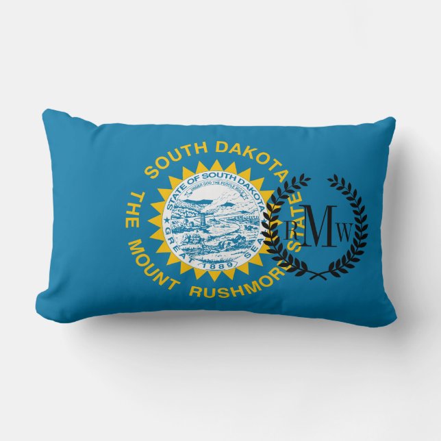 South Dakota State Flag Lumbar Cushion (Front)