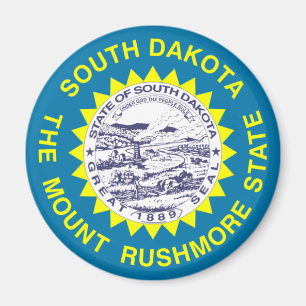 South Dakota State Flag Magnet