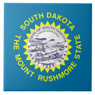 South Dakota State Flag Tile