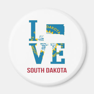 South Dakota State Love USA Magnet