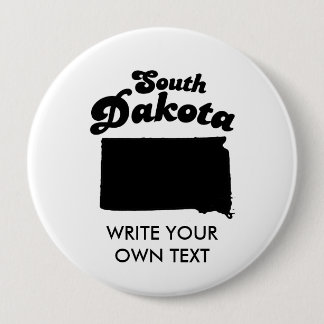 SOUTH DAKOTA STATE MOTTO T-SHIRT 10 CM ROUND BADGE