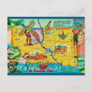 South Dakota State Postcard 