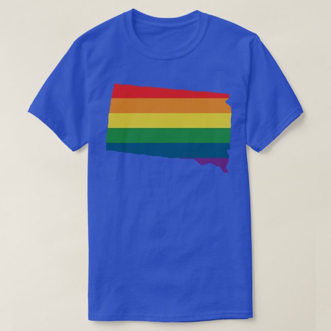 South Dakota State Rainbow T-Shirt (Design Front)