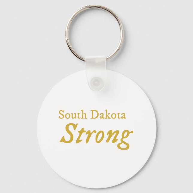 South Dakota Strong   Key Ring (Front)