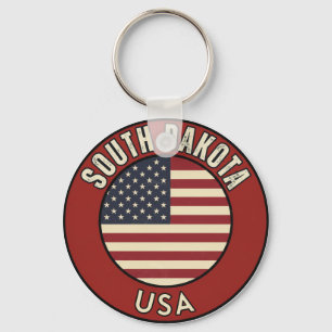 South Dakota United States of America Key Ring