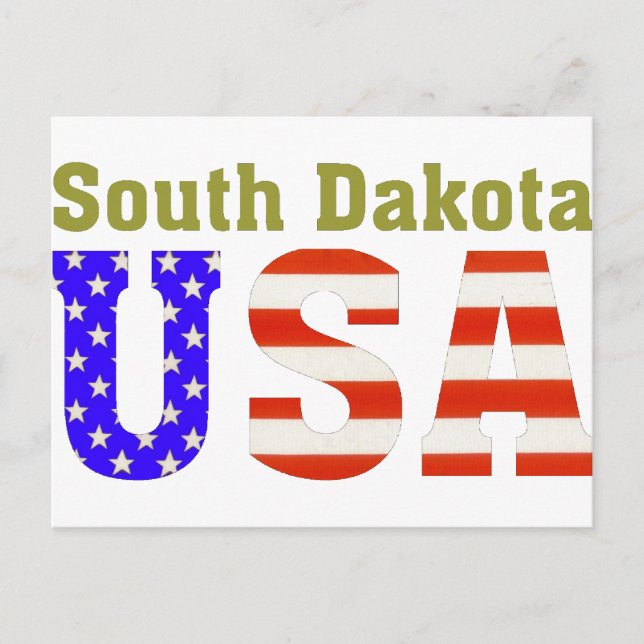 South Dakota USA! Postcard (Front)